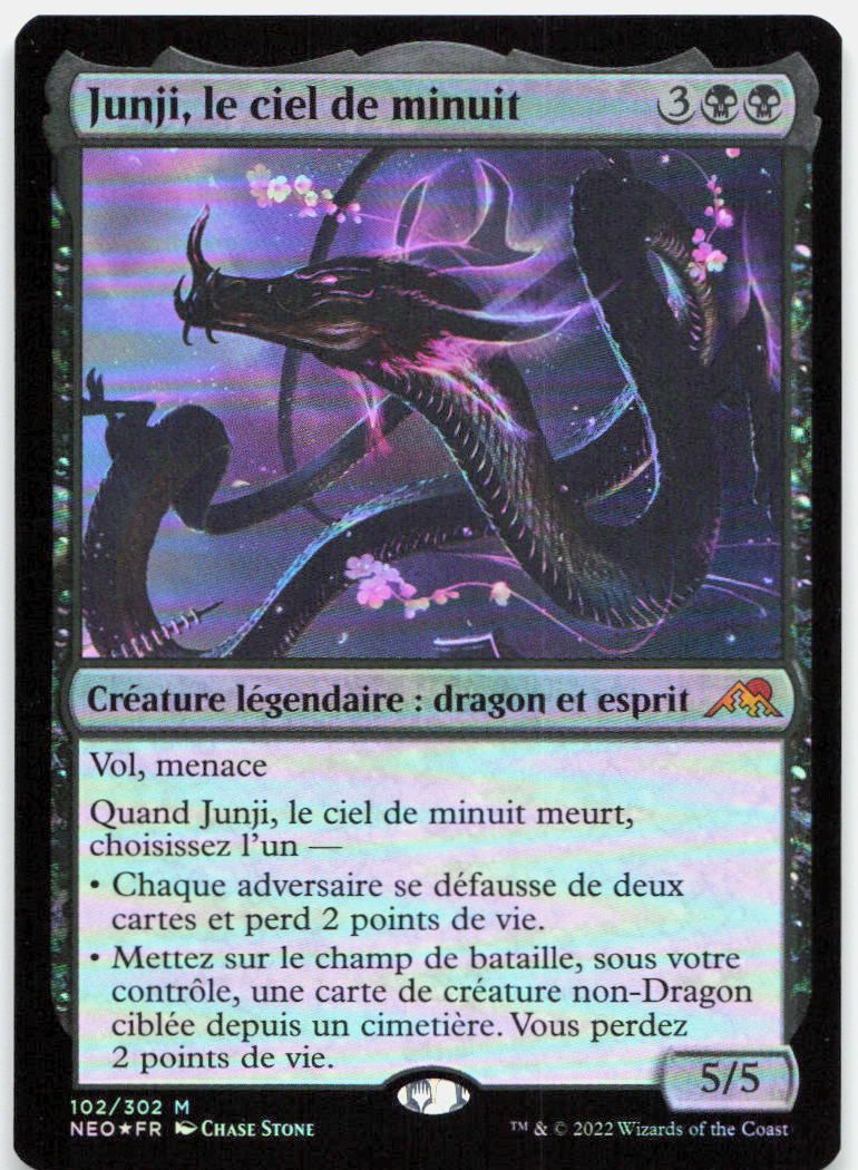 Junji, the Midnight Sky NM Foil M Kamigawa: Neon Dynasty 102