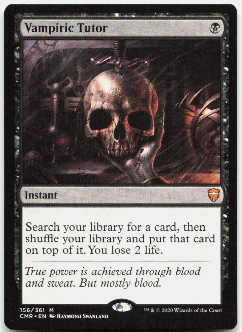 Vampiric Tutor NM M Commander Legends 156