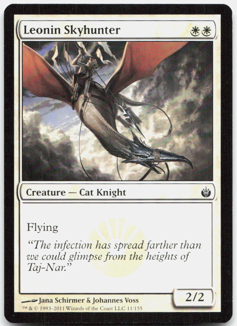 Leonin Skyhunter NM C Mirrodin Besieged 11