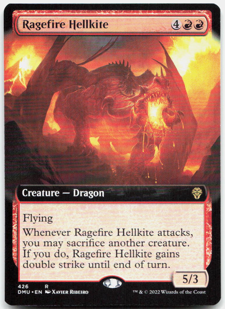 Ragefire Hellkite (Extended Art) NM R Dominaria United 426