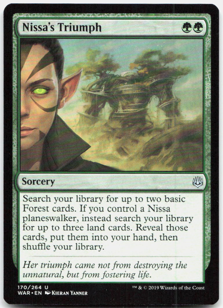 Nissa's Triumph NM U War of the Spark 170