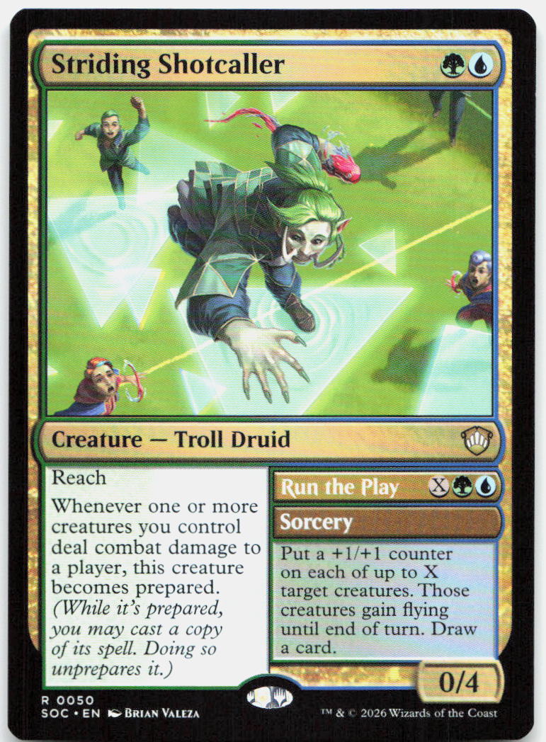 Striding Shotcaller NM R Commander: Secrets of Strixhaven 50