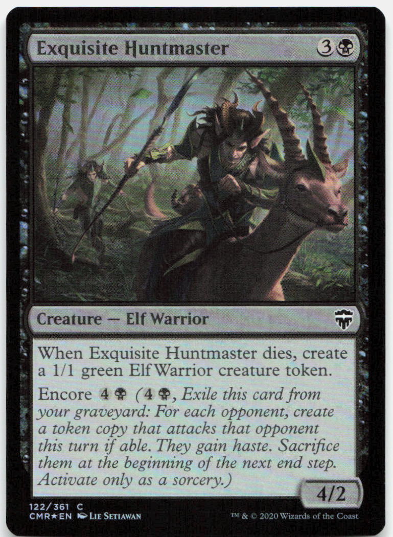 Exquisite Huntmaster NM Foil C Commander Legends 122