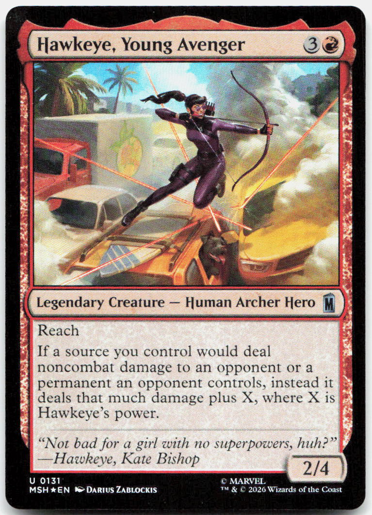 Hawkeye, Young Avenger NM Foil U Marvel Super Heroes 131