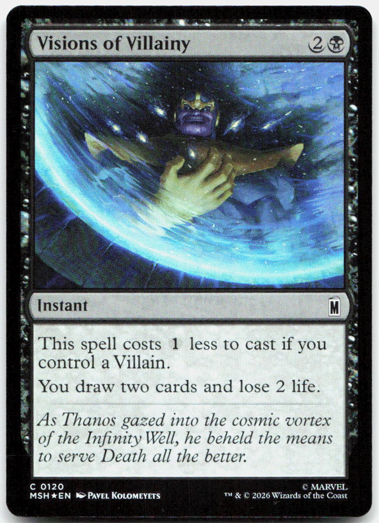 Visions of Villainy NM Foil C Marvel Super Heroes 120