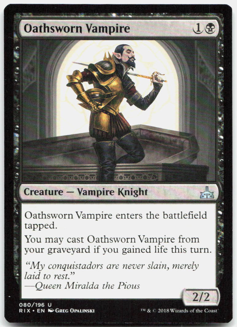 Oathsworn Vampire NM U Rivals of Ixalan 80