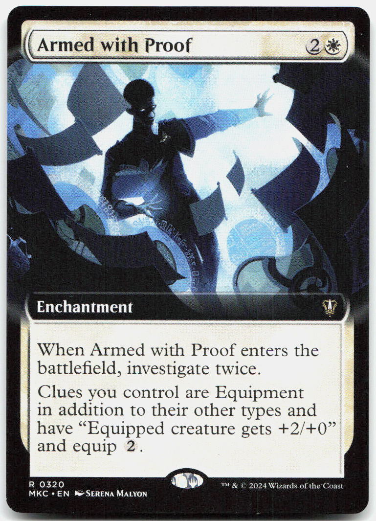 Armed with Proof (Extended Art) NM R Commander: Murders at Karlov Manor 320