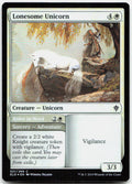 Lonesome Unicorn NM Foil C Throne of Eldraine 21