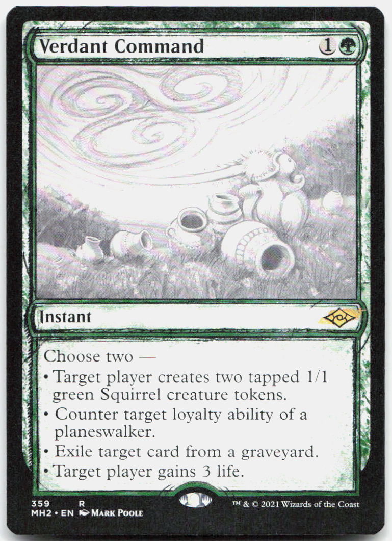 Verdant Command (Showcase) NM R Modern Horizons 2 359