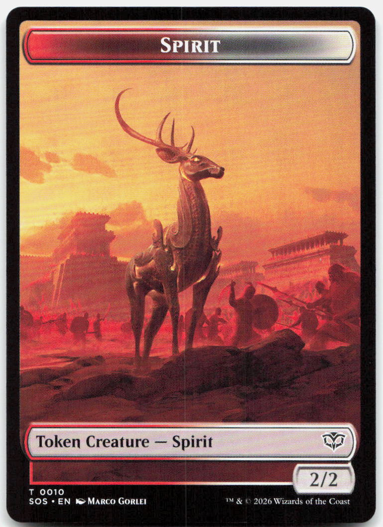 Copy // Spirit (0010) Double-Sided Token NM T Secrets of Strixhaven 1 // 10