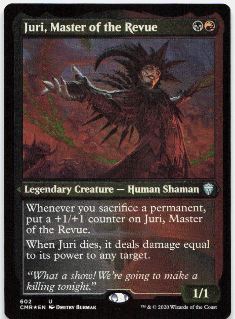 Juri, Master of the Revue (Foil Etched) NM Foil U Commander Legends 602