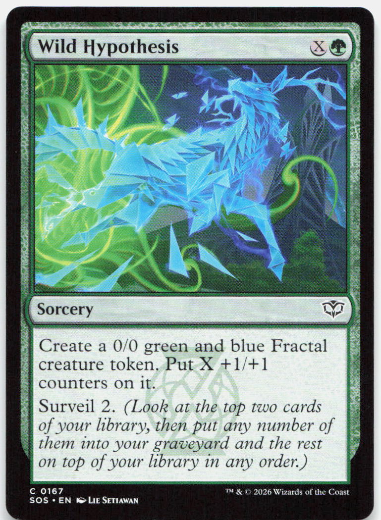 Wild Hypothesis NM C Secrets of Strixhaven 167