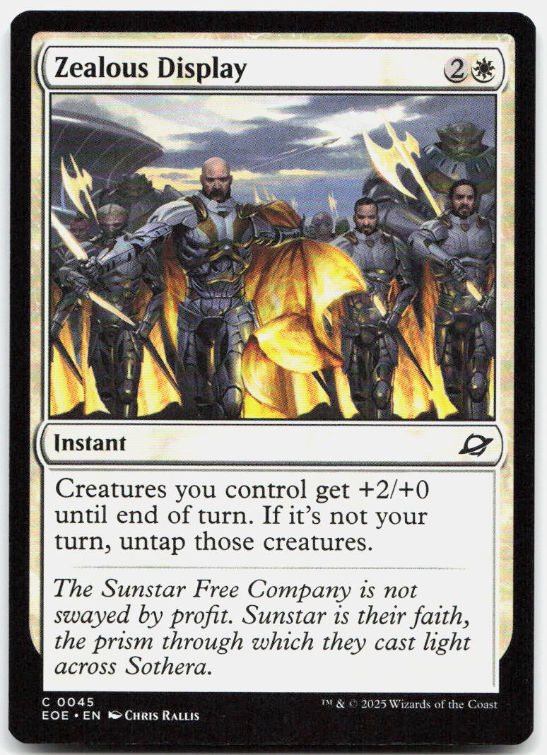 Zealous Display NM C Edge of Eternities 45