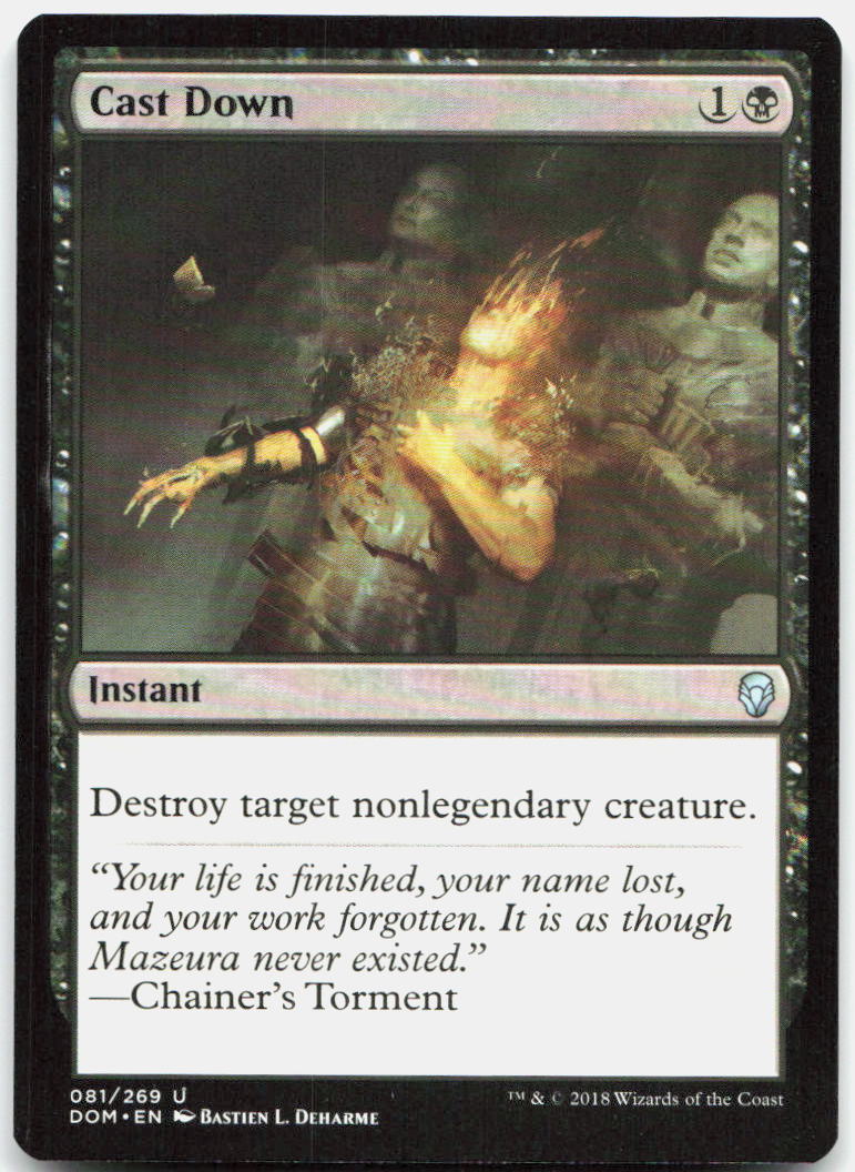 Cast Down NM U Dominaria 81
