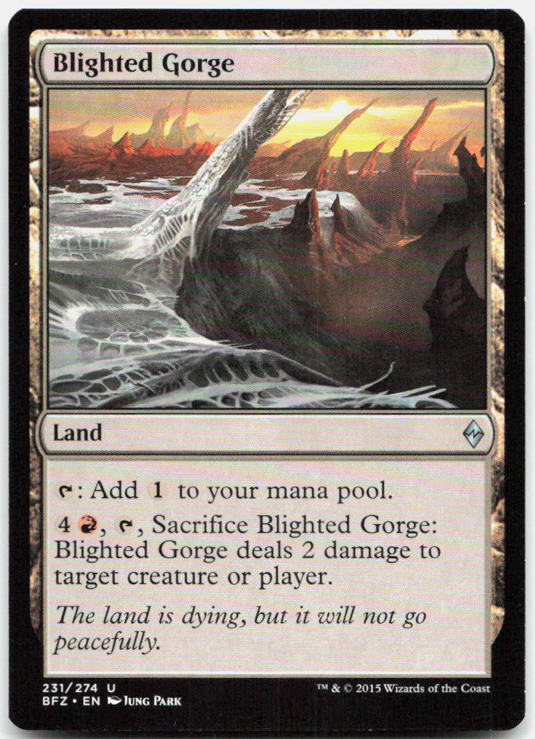 Blighted Gorge NM U Battle for Zendikar 231