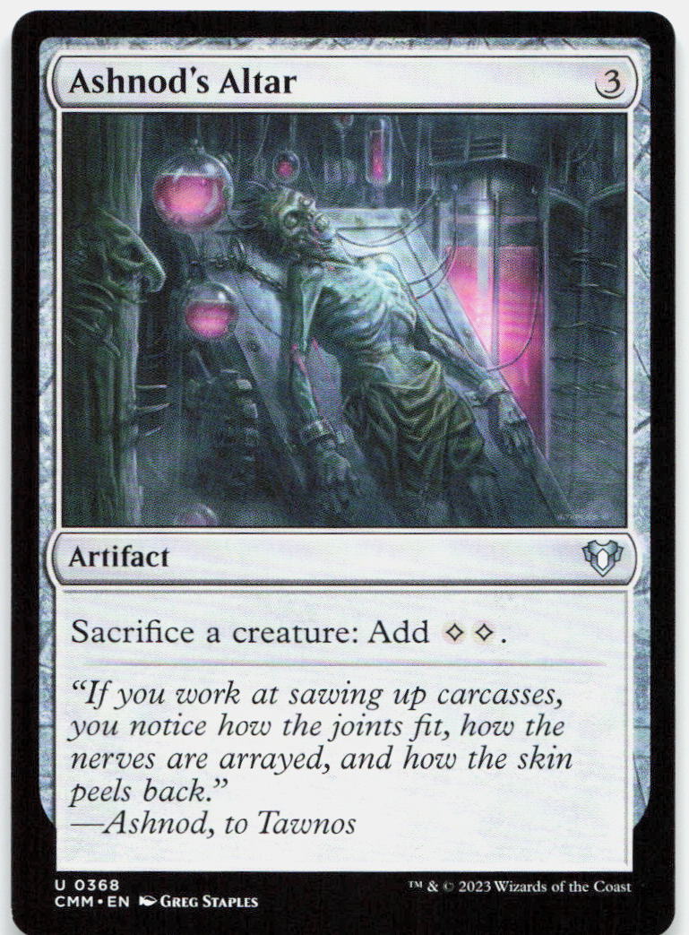 Ashnod's Altar NM U Commander Masters 368