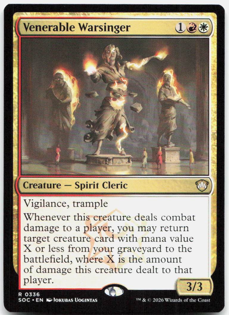 Venerable Warsinger NM R Commander: Secrets of Strixhaven 336