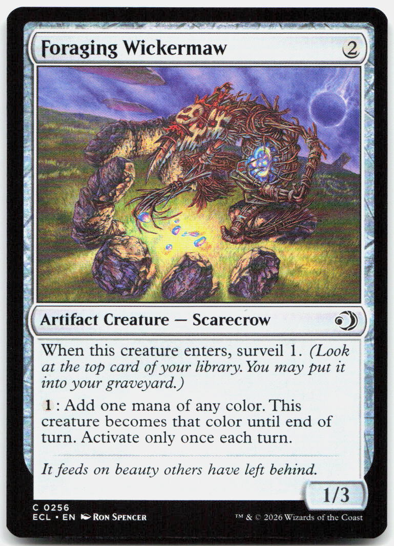Foraging Wickermaw NM C Lorwyn Eclipsed 256