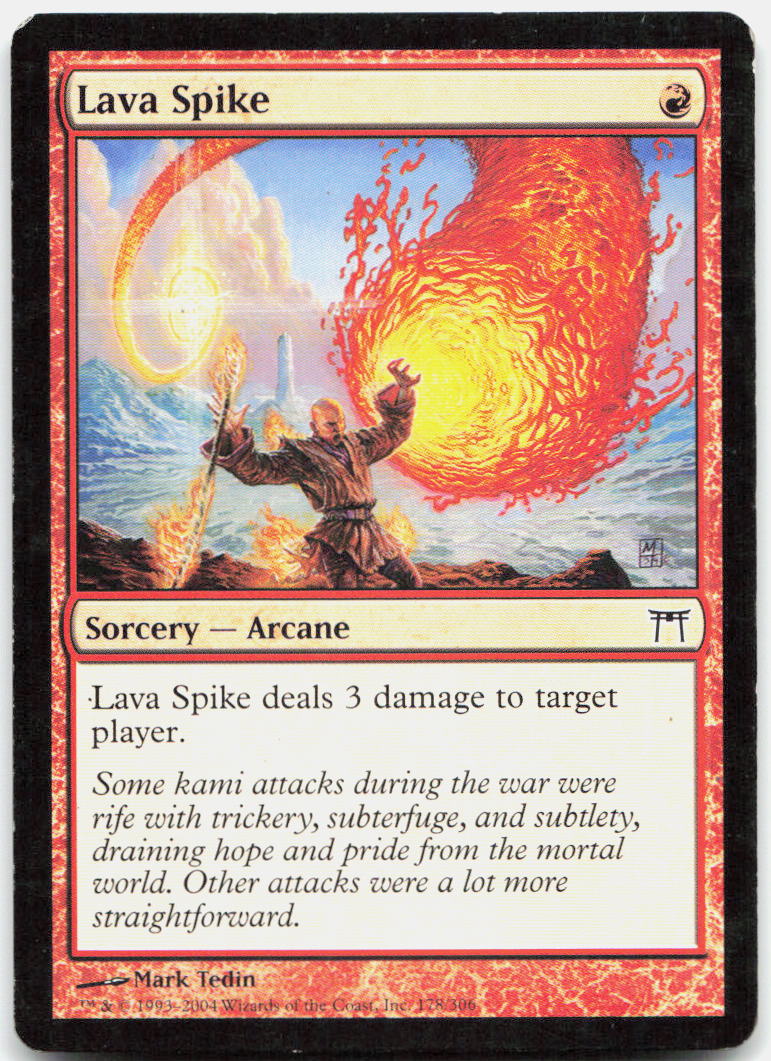 Lava Spike LP C Champions of Kamigawa 178