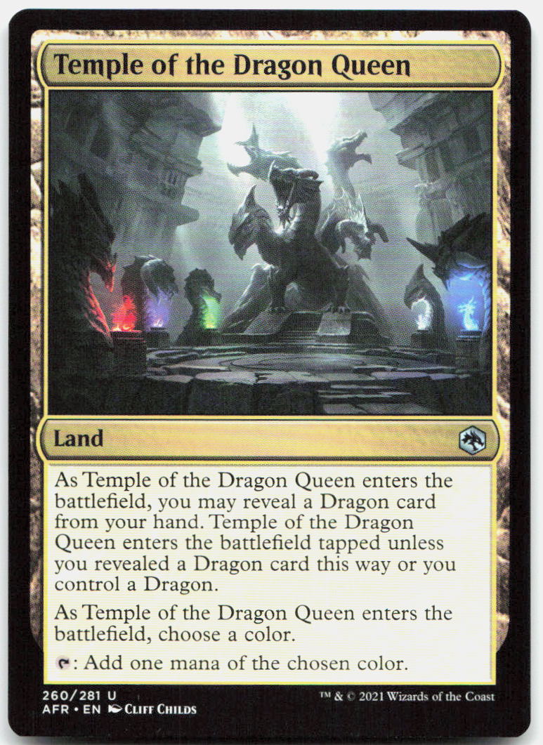 Temple of the Dragon Queen NM U Adventures in the Forgotten Realms 260