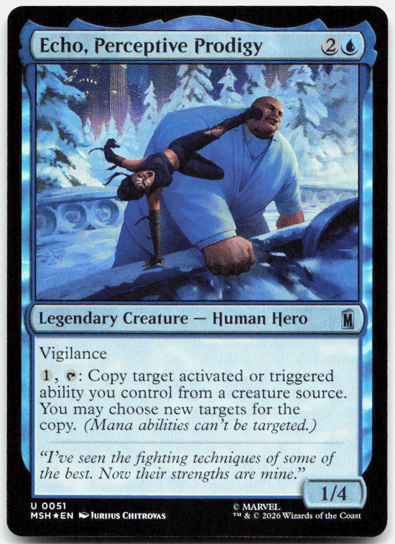 Echo, Perceptive Prodigy NM Foil U Marvel Super Heroes 51
