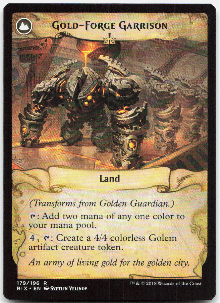 Golden Guardian NM R Rivals of Ixalan 179