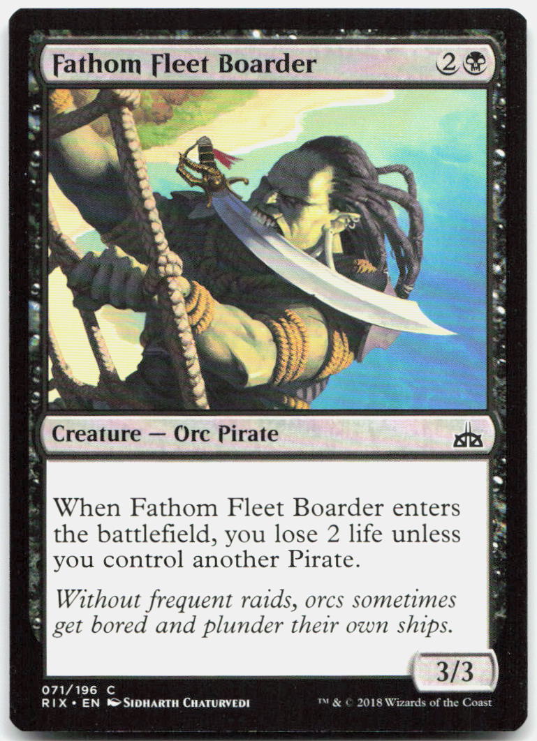 Fathom Fleet Boarder NM C Rivals of Ixalan 71