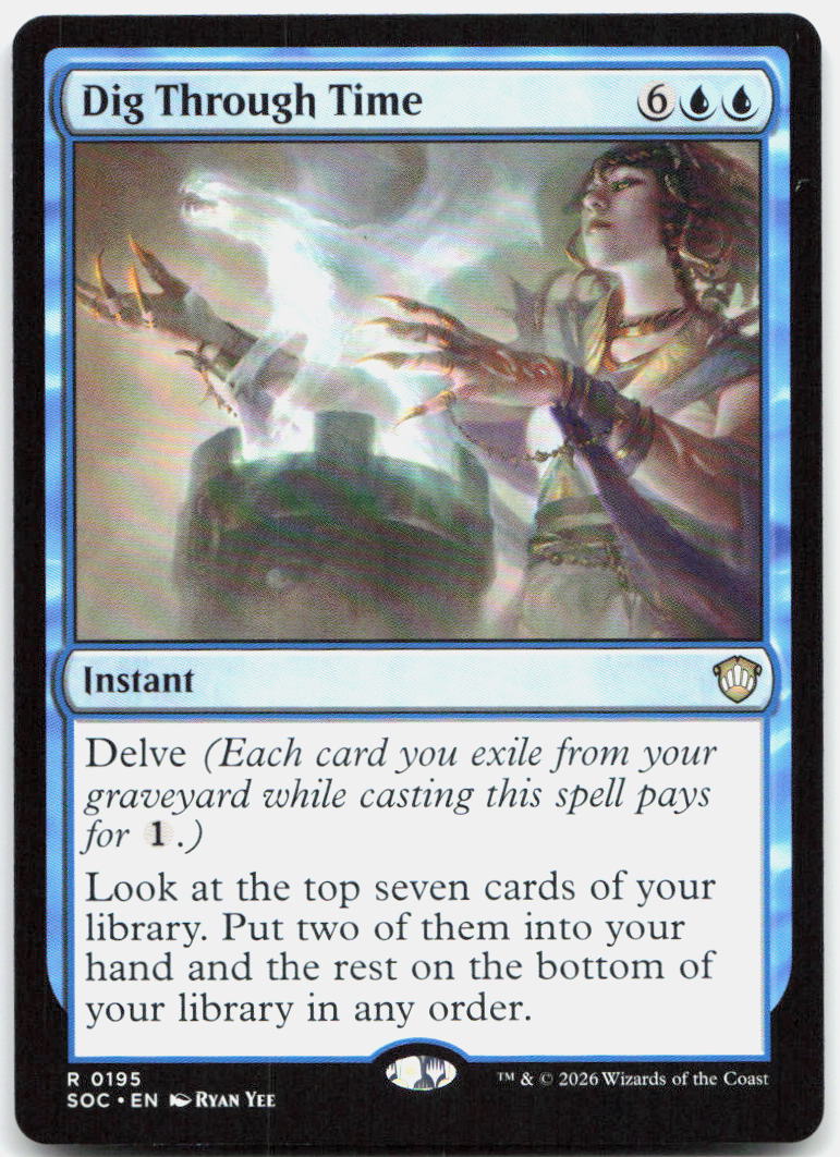 Dig Through Time NM R Commander: Secrets of Strixhaven 195