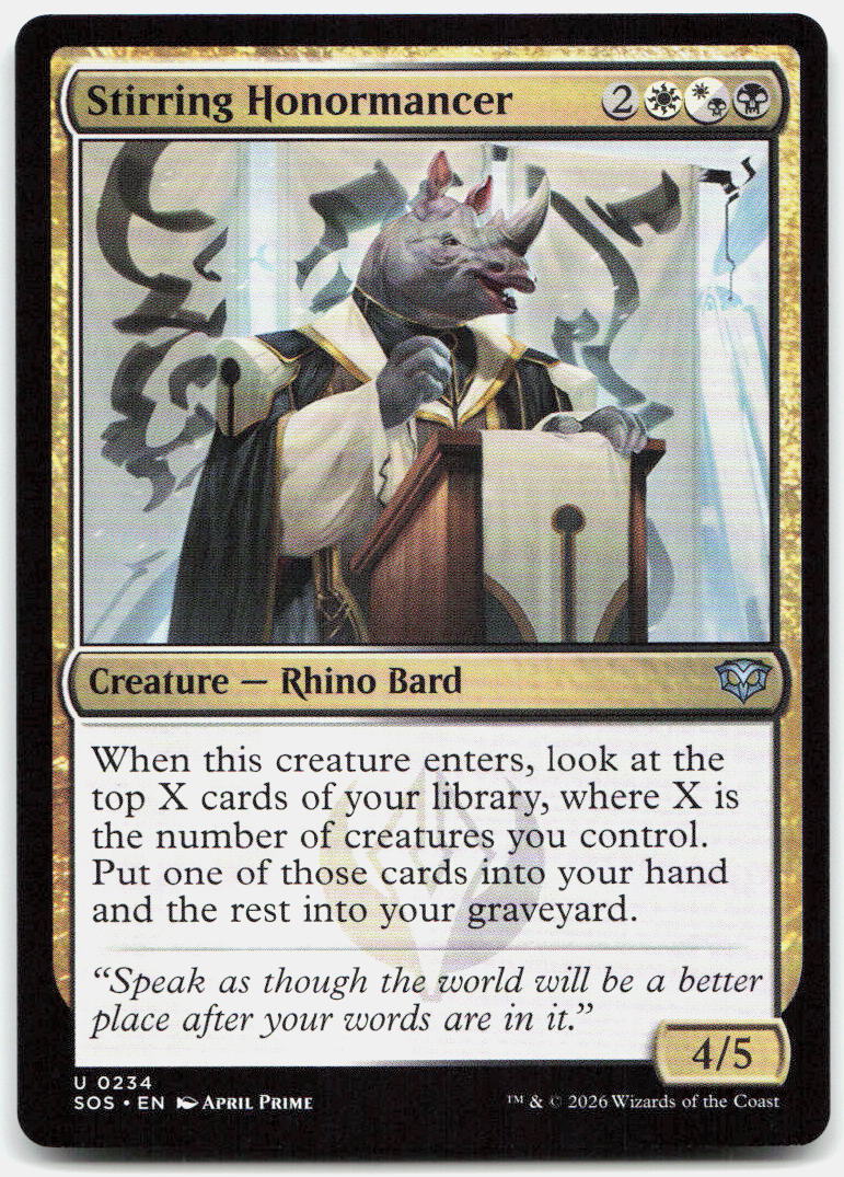 Stirring Honormancer NM U Secrets of Strixhaven 234
