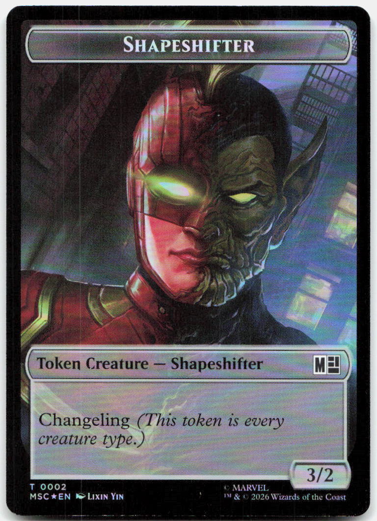 Shapeshifter // Ape Villain Double-Sided Token NM Foil T Commander: Marvel Super