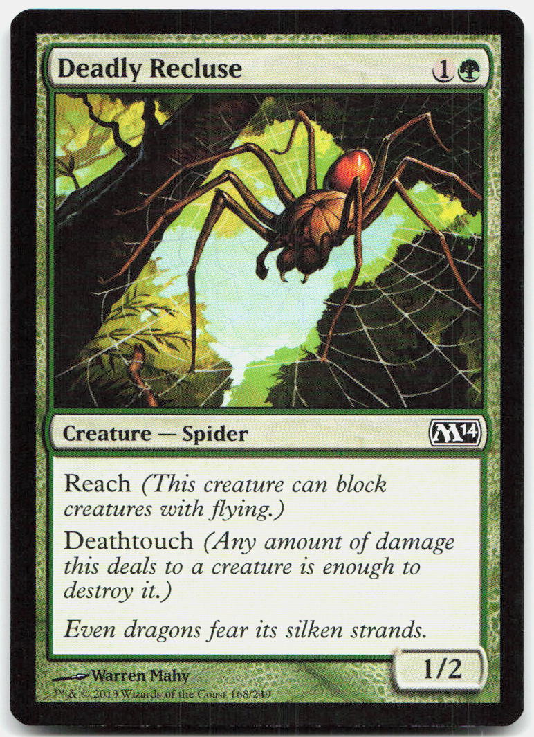 Deadly Recluse NM C Magic 2014 (M14) 168