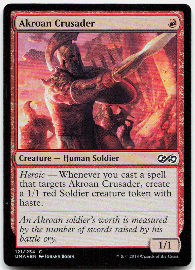Akroan Crusader NM Foil C Ultimate Masters 121