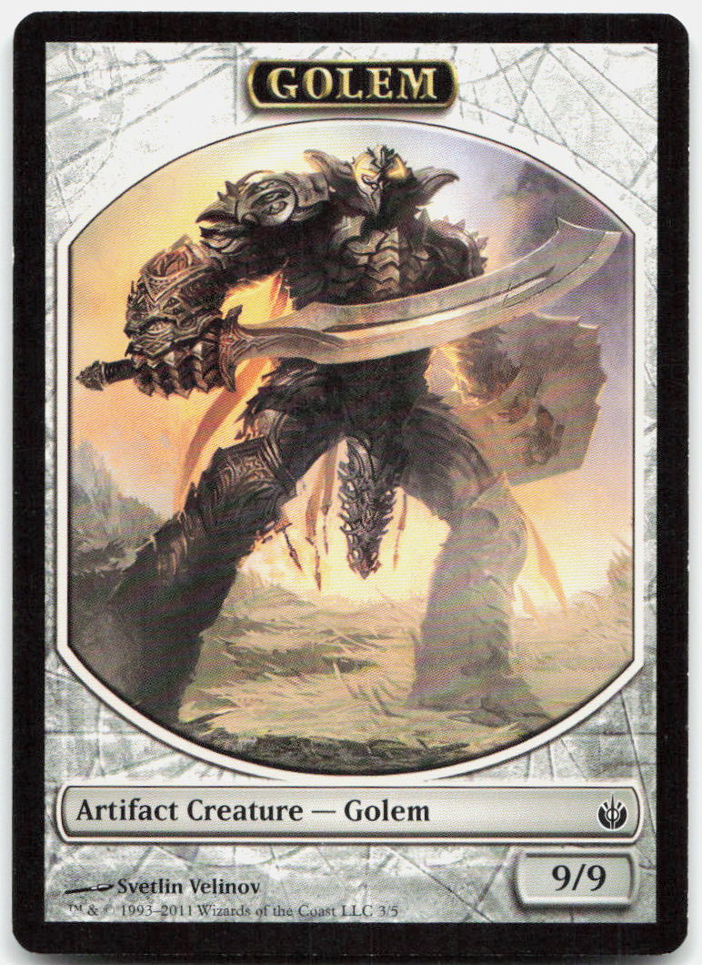 Golem Token NM T Mirrodin Besieged 3