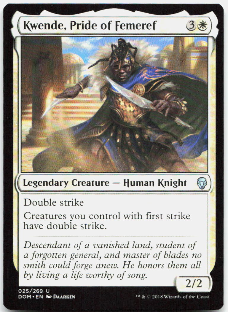 Kwende, Pride of Femeref NM U Dominaria 25