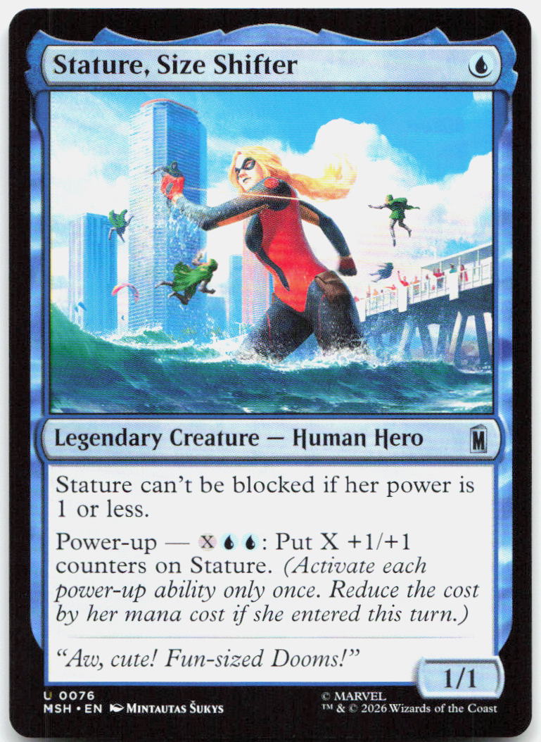 Stature, Size Shifter NM U Marvel Super Heroes 76