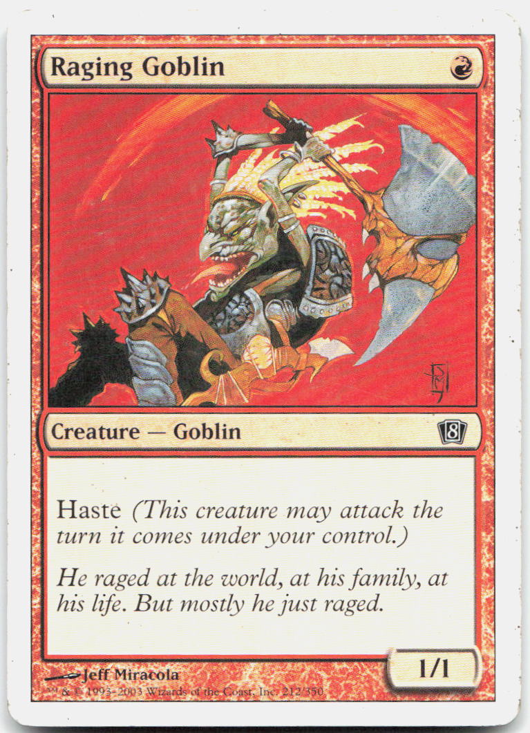 Raging Goblin NM C 8th Edition 212