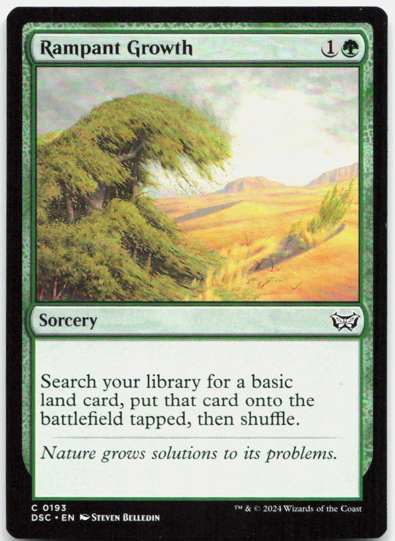 Rampant Growth NM C Commander: Duskmourn: House of Horror 193
