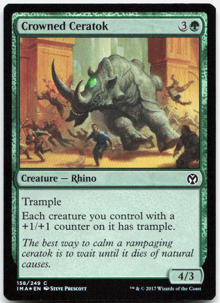 Crowned Ceratok NM Foil C Iconic Masters 158