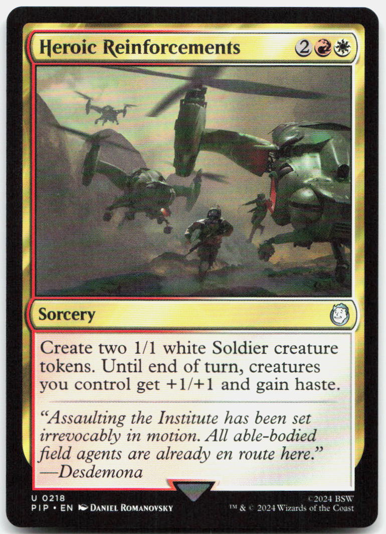 Heroic Reinforcements NM U Universes Beyond: Fallout 218