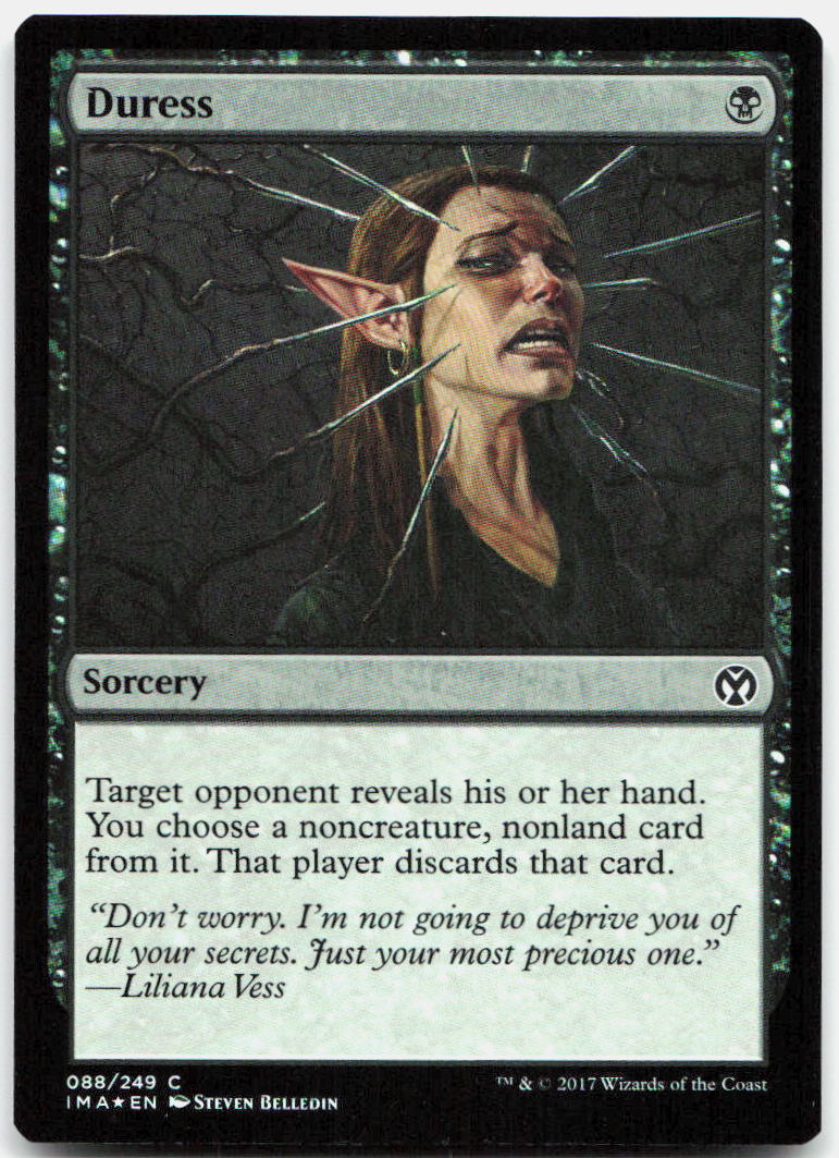 Duress NM Foil C Iconic Masters 88