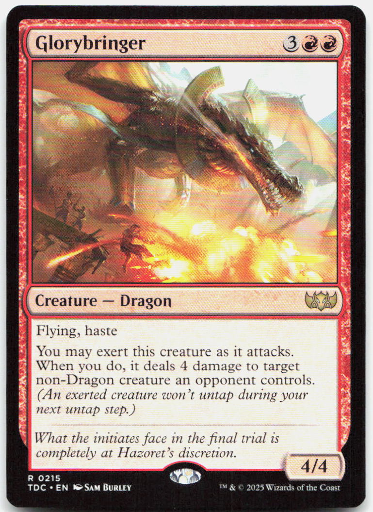 Glorybringer NM R Commander: Tarkir: Dragonstorm 215