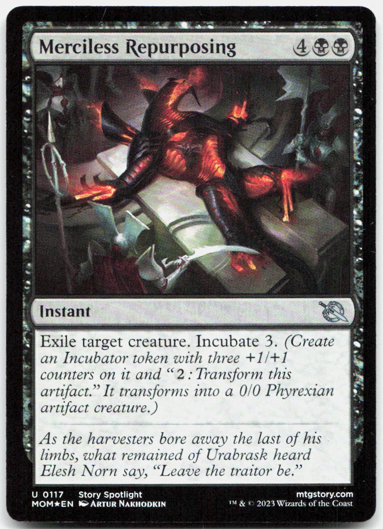 Merciless Repurposing NM Foil U March of the Machine 117