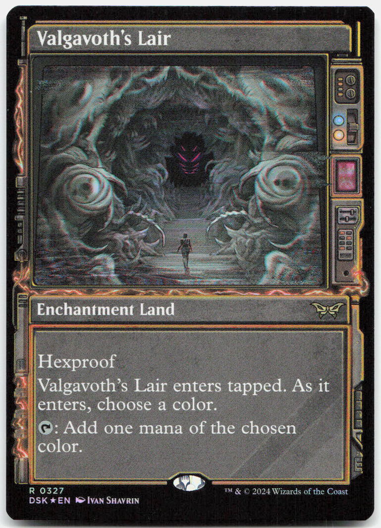 Valgavoth's Lair (Showcase) NM Foil R Duskmourn: House of Horror 327