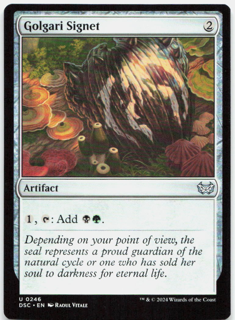 Golgari Signet NM U Commander: Duskmourn: House of Horror 246