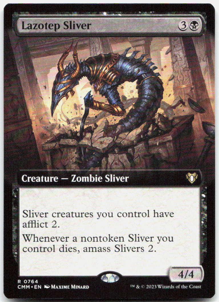 Lazotep Sliver (Extended Art) NM R Commander Masters 764