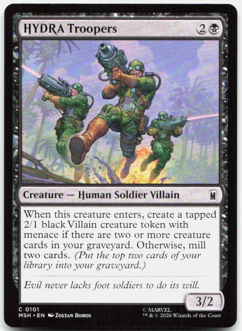 HYDRA Troopers NM C Marvel Super Heroes 101