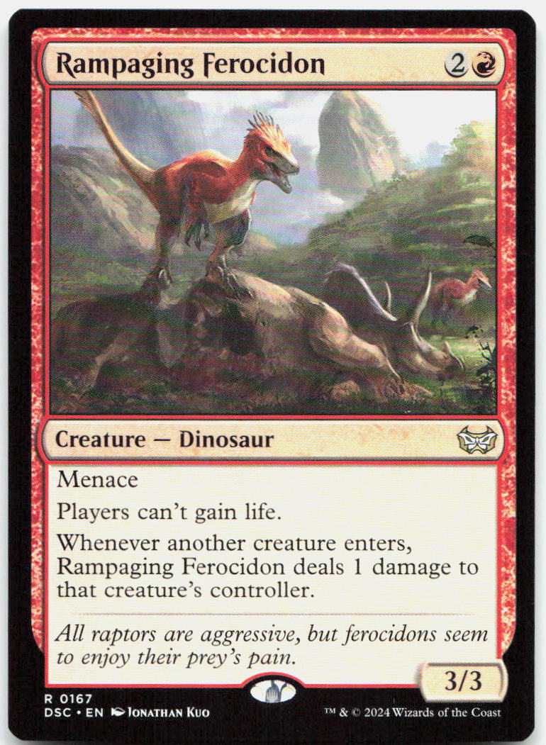 Rampaging Ferocidon NM R Commander: Duskmourn: House of Horror 167
