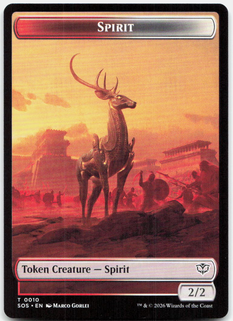 Inkling (0006) // Spirit (0010) Double-Sided Token NM T Secrets of Strixhaven 6