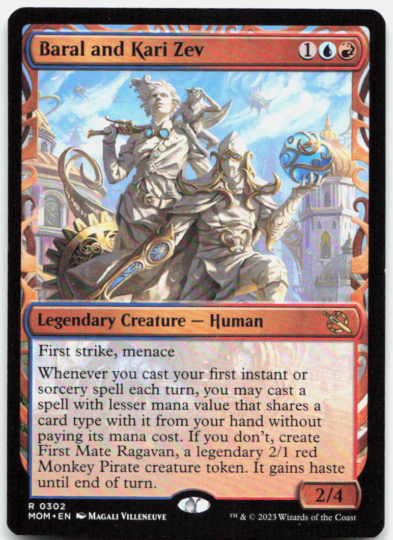 Baral and Kari Zev (Showcase) NM R March of the Machine 302