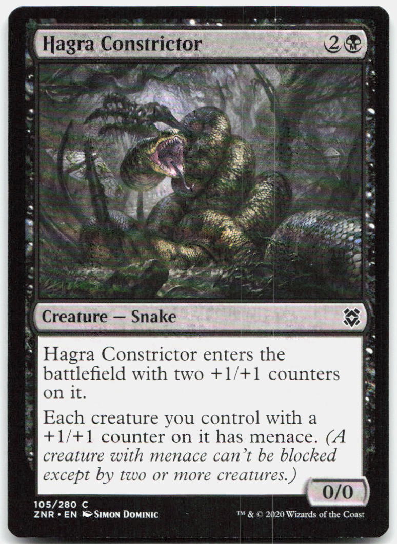 Hagra Constrictor NM C Zendikar Rising 105